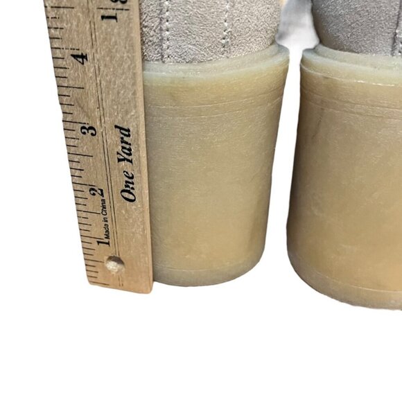 Dolce Vita Beige Suede Platform Ankle Boots With Block‎ Heel Size 7.5 - Picture 6 of 8